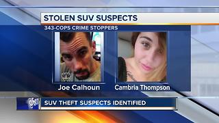 Suspects identified in stolen car case