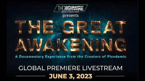 The Great Awakening | A Documentary Experience from the Creators of Plandemic | WATCH This Great Reset Exposing Documentary TONIGHT!!! Watch At: https://TheHighwire.com/TheGreatAwakeningPremiere/