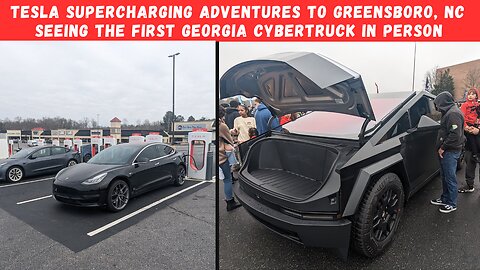 Tesla Supercharging Adventures To Greensboro, NC: Seeing The First Georgia CyberTruck In Person!
