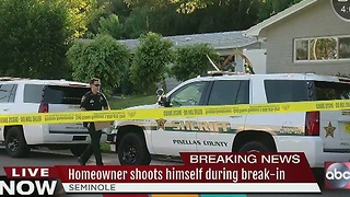Homeowner shoots himself during break-in