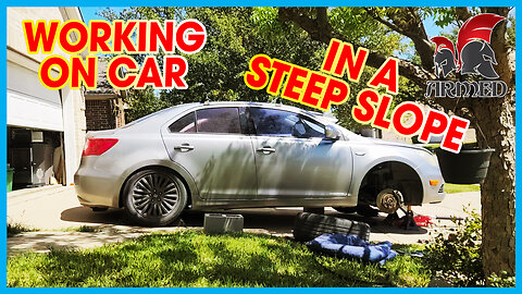 How to Safely Jack Your Vehicle Up on a Steep Slope