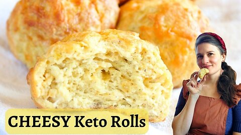 So cheesy and good - Keto Cheese Rolls! Taste like real bread!