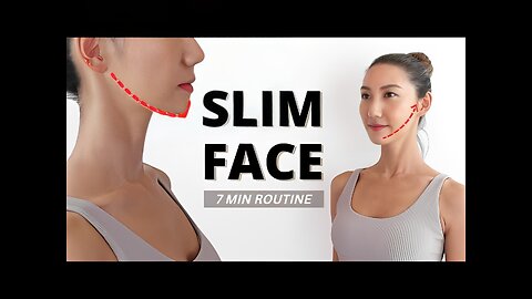 7-minute routine to get rid of facial fat and puffiness✨ Create a small face, V-line