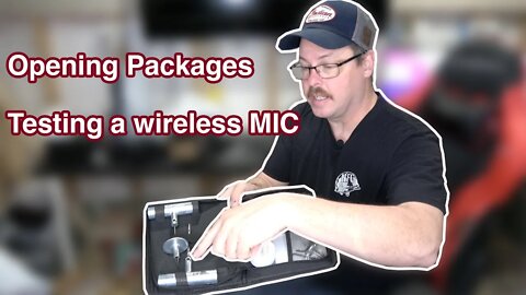 Just opening some stuff I bought over the last few months and testing a new wireless mic.