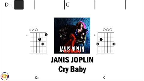 JANIS JOPLIN Cry Baby - Guitar Chords & Lyrics HD
