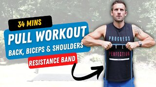 EXTREME PULL (Back, Biceps & Shoulders) | Build Muscle with Resistance Bands | 34 Minutes