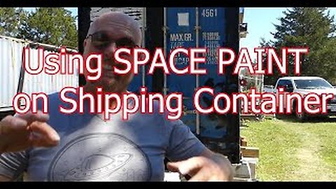 He painted his shipping container using NASA-grade paint. Watch the outcome.
