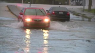 Heavy rain floods streets in St. Lucie County