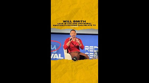 @willsmith Love is the one universal emotion everyone can relate to. #willsmith 🎥 @redseafilm