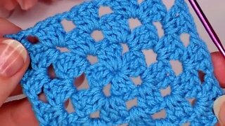 How to crochet granny square free written pattern in description