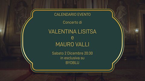 Annuncio del Concerto di Valentina Lisitsa e Mauro Valli 20231202 oggi ore 20:30 - Pangea Speciale