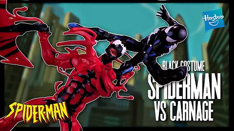 Hasbro Marvel Legends Spider-Man The Animated Series Spider-Man Vs Carnage @TheReviewSpot