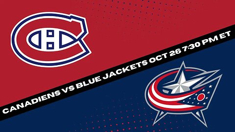 Blue Jackets vs Canadiens Prediction, Pick and Odds | NHL Hockey Pick for 10/26