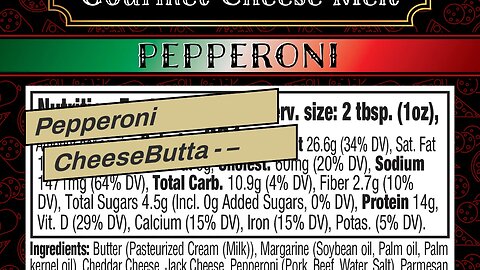 Pepperoni CheeseButta - – CheeseButta - Gourmet Products