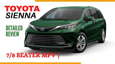 TOYOTA SIENNA ALL NEW 2022| INTERIOR | EXTERIOR