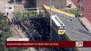Lockdown, evacuations at Mesa High School for suspicious package