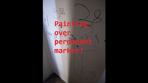 Painting Over Permanent Marker!