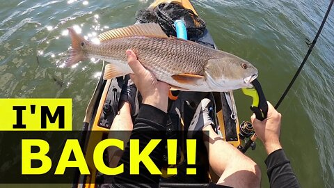 Hunting for TAGGED REDFISH after a STORM in Bradenton Florida **Top water BLOWUPS!!**
