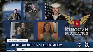 Tribute patches made for Navy sailors killed off San Diego's coast