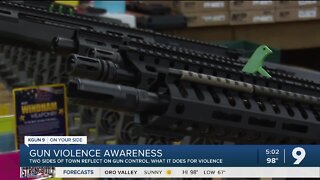 Gun control discussed at Tucson gun show and at Senator Mark Kelly's event