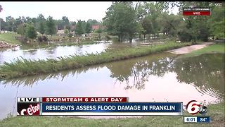 Residents assess flood damage in Franklin