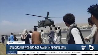 San Diegans express concerns for family in Afghanistan