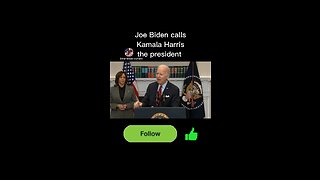 Joe Biden calls Kamala Harris the president