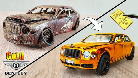 Restoration Bentley Mulsanne to 24k Gold - Luxury Car