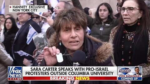 Pro-Israel Protesters Gather Outside Columbia: 'We're Not Going To Take It Anymore'
