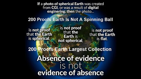 Proofs Earth Is Not A Spinning Ball What The Hell Happened 200 Times Collection