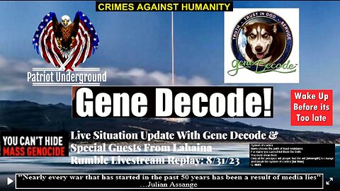 Live Situation Update with Gene Decode & Special Guests From Lahaina