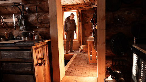 Install cement board and brick tiles in the mudroom, extending the loft, winter is over?