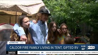 Organization donates RV to family that lost home in Caldor Fire