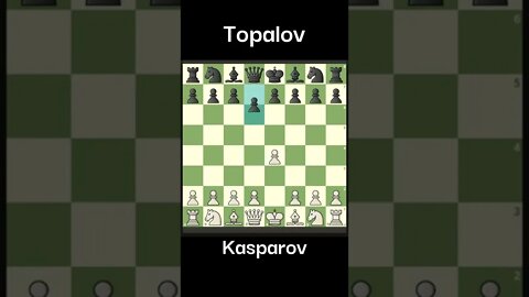 Sensacional Kasparov vs Topalov que partida! #Shorts #Xadrez #Chess