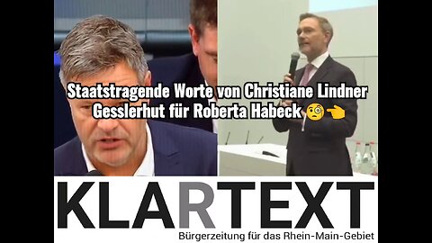 Lindner sucht in der Schweiz seinen GesslerHut und findet Habeck