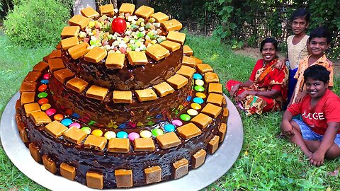 COFFEE CHOCOLATE CAKE | Homemade Chocolate Cake | Yummy Cake Decorating | Village Cake Recipe