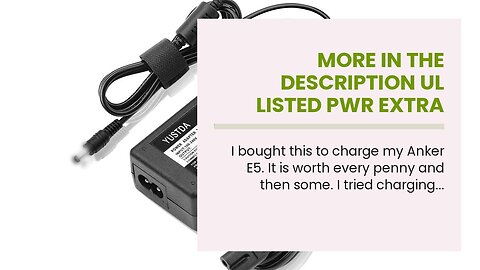 More In The Description UL Listed Pwr Extra Long 6.5 Ft Rapid 3.5A Charger for Fast Charging Ta...