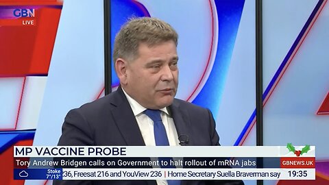 Lawrence Fox GB News 19-12-22 MP Andrew Bridgen call for halt to Covid Vaccine programme