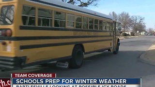 Bartlesville schools prepare for possible ice storm