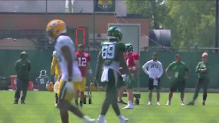 Jets quarterback James Morgan, an Ashwaubenon native, practices alongside Packers