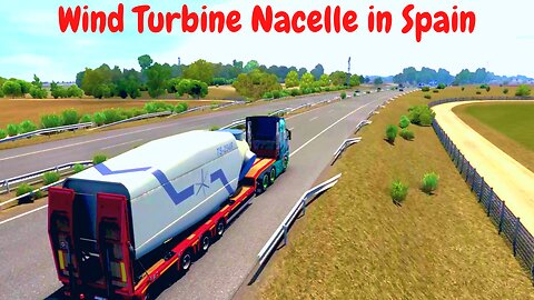 Wind Turbine Nacelle Loading Truck in Spain #ets2 #gameplay