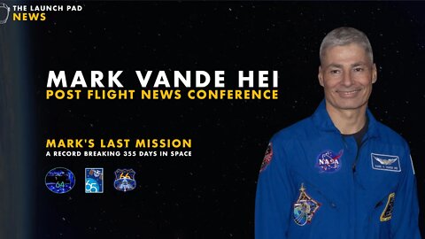 Mark Vande Hei Hosts Post Flight News Conference