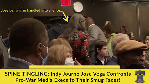 SPINE-TINGLING: Indy Journo Jose Vega Confronts Pro-War Media Execs to Their Smug Faces!