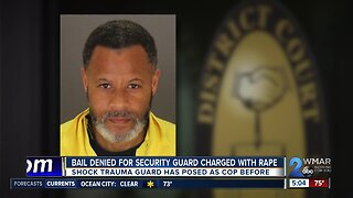 Bail denied for security guard charged with rape