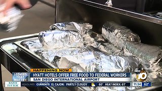 Hotel workers feed TSA agents