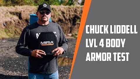 Chuck Liddell Shooting the MIRA Tactical Level 4 Body Armor Plate