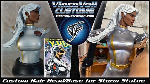Custom Sideshow Uncanny X-men 290 Storm Head with Base
