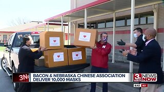 Rep. Bacon and NE Chinese Association deliver masks