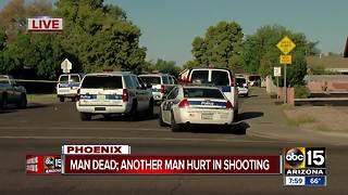 Double shooting in Phoenix leaves one man dead