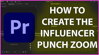 Create An Influencer Punch Zoom In Premiere Pro